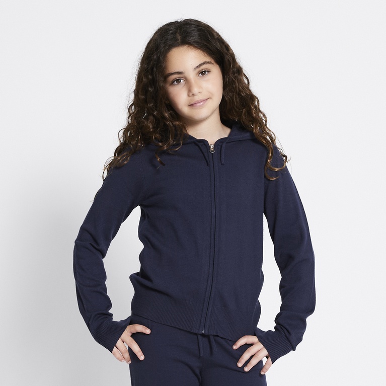 Knitted zip hoodie "Jennifer star"